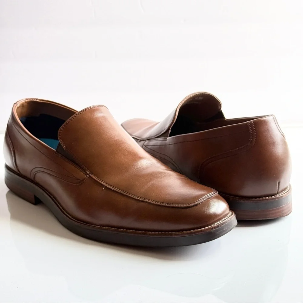 Dockers Men's Slip On Dress Oxfords Brown Size 11.5